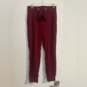 Stylish Burgundy Jogger Pants